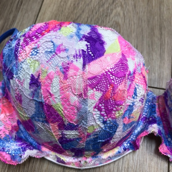 PINK Victoria’s Secret Lace Push Up Bra Size 36C - Picture 8 of 8